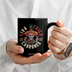 Viva Mexico Cabrones Coffee Mug Mexican Skull Christmas TS14 Print Your Wear