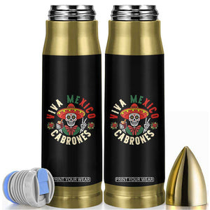 Viva Mexico Cabrones Bullet Tumbler Mexican Skull Christmas TS14 Black Print Your Wear