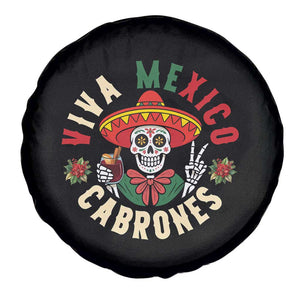Viva Mexico Cabrones Spare Tire Cover Mexican Skull Christmas TS14 Print Your Wear