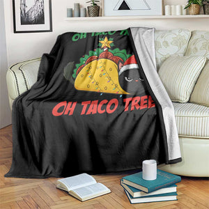 Funny Taco Cat Tree Christmas Throw Blanket TS14 Print Your Wear