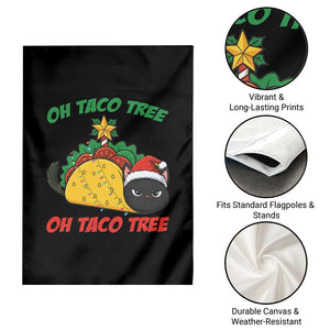 Funny Taco Cat Tree Christmas Garden Flag TS14 Print Your Wear