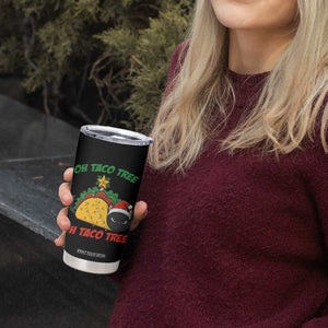 Funny Taco Cat Tree Christmas Tumbler Cup TS14 Print Your Wear