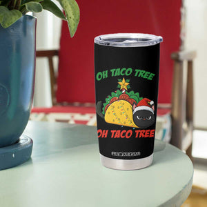 Funny Taco Cat Tree Christmas Tumbler Cup TS14 Print Your Wear