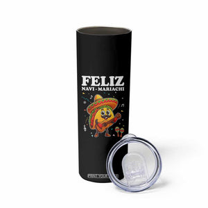 Funny Taco Mexican Christmas Skinny Tumbler Feliz Navi Mariachi TS14 Print Your Wear