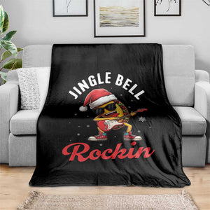 Funny Taco Christmas Throw Blanket Jingle Bell Rockin TS14 Print Your Wear
