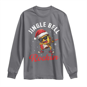 Funny Taco Christmas Long Sleeve Shirt Jingle Bell Rockin TS14 Charcoal Print Your Wear