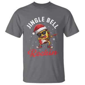 Funny Taco Christmas T Shirt Jingle Bell Rockin TS14 Charcoal Print Your Wear
