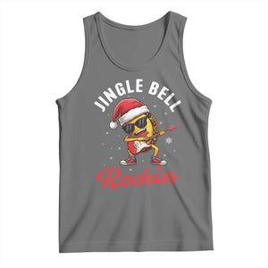 Funny Taco Christmas Tank Top Jingle Bell Rockin TS14 Black Heather Print Your Wear
