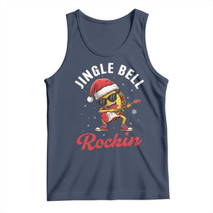 Funny Taco Christmas Tank Top Jingle Bell Rockin TS14 Navy Print Your Wear