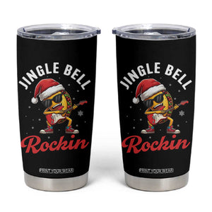 Funny Taco Christmas Tumbler Cup Jingle Bell Rockin TS14 Black Print Your Wear