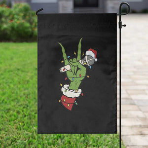 Funny Christmas Rock Garden Flag Rock Green Hand Style Xmas TS14 Print Your Wear