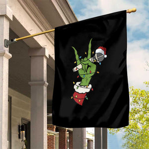 Funny Christmas Rock Garden Flag Rock Green Hand Style Xmas TS14 Print Your Wear