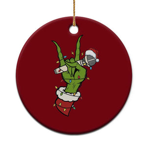 Funny Xmas Rock Ceramic Ornament Rock Green Hand Style Xmas TS14 1pc Red Print Your Wear