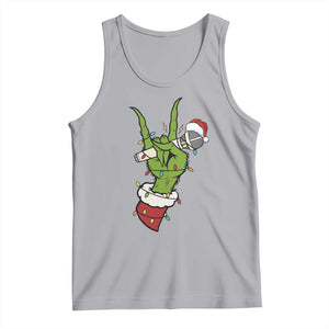 Funny Christmas Rock Tank Top Rock Green Hand Style Xmas TS14 Athletic Heather Print Your Wear