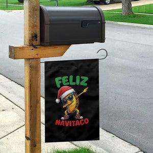 Funny Taco Mexican Christmas Garden Flag Feliz Navitaco TS14 Print Your Wear