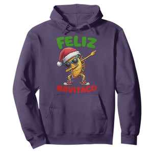 Funny Taco Mexican Christmas Hoodie Feliz Navitaco TS14 Purple Print Your Wear