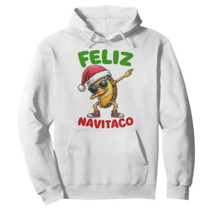 Funny Taco Mexican Christmas Hoodie Feliz Navitaco TS14 White Print Your Wear