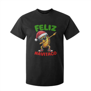 Funny Taco Mexican Christmas T Shirt For Kid Feliz Navitaco TS14 Black Print Your Wear
