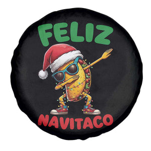 Funny Taco Mexican Christmas Spare Tire Cover Feliz Navitaco TS14 Print Your Wear
