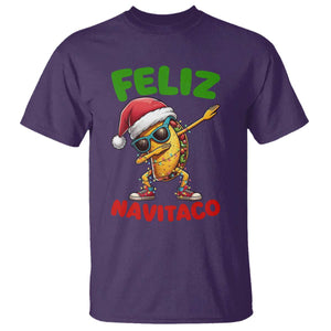 Funny Taco Mexican Christmas T Shirt Feliz Navitaco TS14 Purple Print Your Wear