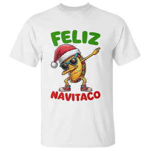 Funny Taco Mexican Christmas T Shirt Feliz Navitaco TS14 White Print Your Wear