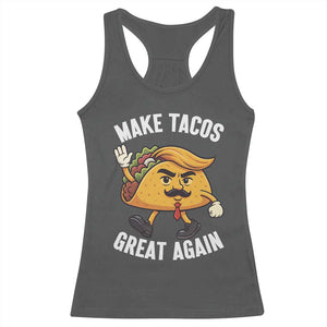 Taco Trump Mexican Racerback Tank Top Make Tacos Great Again - Print Your Wear