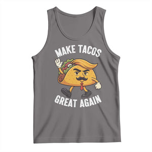 Taco Trump Mexican Tank Top Make Tacos Great Again TS14 Deep Heather Print Your Wear