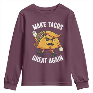 Taco Trump Mexican Youth Sweatshirt Make Tacos Great Again - Print Your Wear