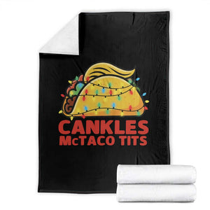 Taco Trump Mexican Christmas Throw Blanket Cankles McTaco Tits TS14 Black Print Your Wear