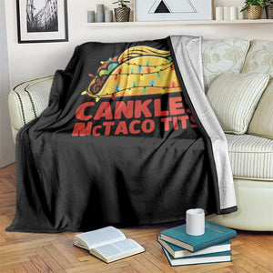 Taco Trump Mexican Christmas Throw Blanket Cankles McTaco Tits TS14 Print Your Wear