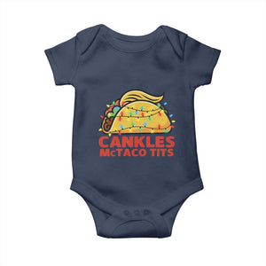Taco Trump Mexican Christmas Baby Onesie Cankles McTaco Tits TS14 Navy Print Your Wear