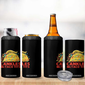 Taco Trump Mexican Christmas 4 in 1 Can Cooler Tumbler Cankles McTaco Tits TS14 Print Your Wear