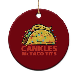 Taco Trump Mexican Xmas Ceramic Ornament Cankles McTaco Tits TS14 1pc Red Print Your Wear