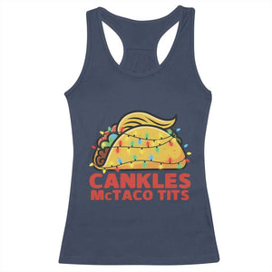 Taco Trump Mexican Christmas Racerback Tank Top Cankles McTaco Tits - Print Your Wear