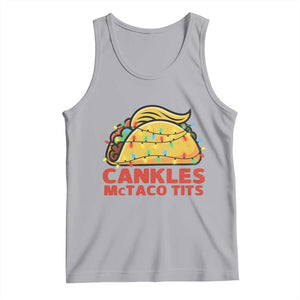 Taco Trump Mexican Christmas Tank Top Cankles McTaco Tits TS14 Athletic Heather Print Your Wear