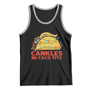 Taco Trump Mexican Christmas Tank Top Cankles McTaco Tits TS14 Black Athletic Heather Print Your Wear