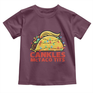 Taco Trump Mexican Christmas Toddler T Shirt Cankles McTaco Tits TS14 Maroon Print Your Wear