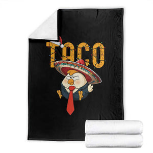 Funny Taco Trump Mexican Christmas Throw Blanket TS14 Black Print Your Wear