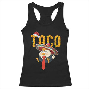 Funny Taco Trump Mexican Christmas Racerback Tank Top TS14 Black Print Your Wear