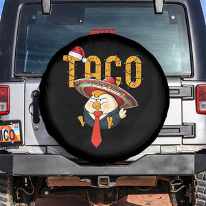 Funny Taco Trump Mexican Christmas Spare Tire Cover TS14 No hole Black Print Your Wear