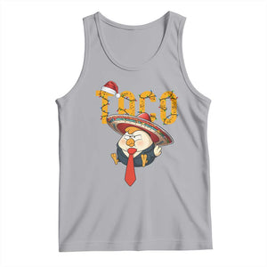 Funny Taco Trump Mexican Christmas Tank Top TS14 Athletic Heather Print Your Wear