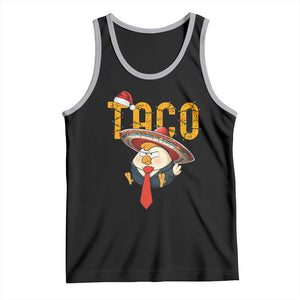 Funny Taco Trump Mexican Christmas Tank Top TS14 Black Athletic Heather Print Your Wear