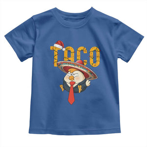 Funny Taco Trump Mexican Christmas Toddler T Shirt TS14 Royal Blue Print Your Wear