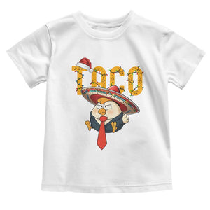 Funny Taco Trump Mexican Christmas Toddler T Shirt TS14 White Print Your Wear