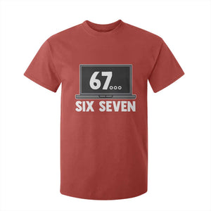 67 Six Seven Meme T Shirt For Kid Funny Tech Support TS14 Red Print Your Wear