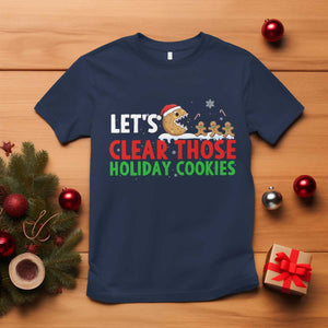 Tech Support Christmas T Shirt Let Is Clear Those Holiday Cookies TS14 Navy Print Your Wear