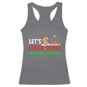 Tech Support Christmas Racerback Tank Top Let Is Clear Those Holiday Cookies TS14 Charcoal Print Your Wear