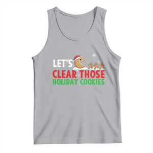 Tech Support Christmas Tank Top Let Is Clear Those Holiday Cookies TS14 Athletic Heather Print Your Wear