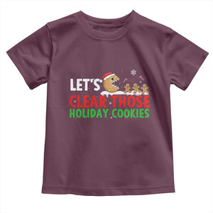 Tech Support Christmas Toddler T Shirt Let Is Clear Those Holiday Cookies TS14 Maroon Print Your Wear