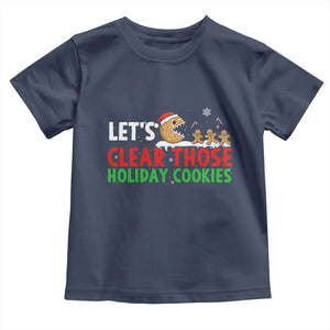 Tech Support Christmas Toddler T Shirt Let Is Clear Those Holiday Cookies TS14 Navy Print Your Wear